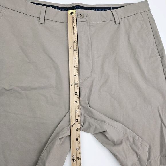 Vineyard Vines On The Go Shorts Mens 38 Stretch Performance Chino Flat Front Tan - Picture 8 of 9